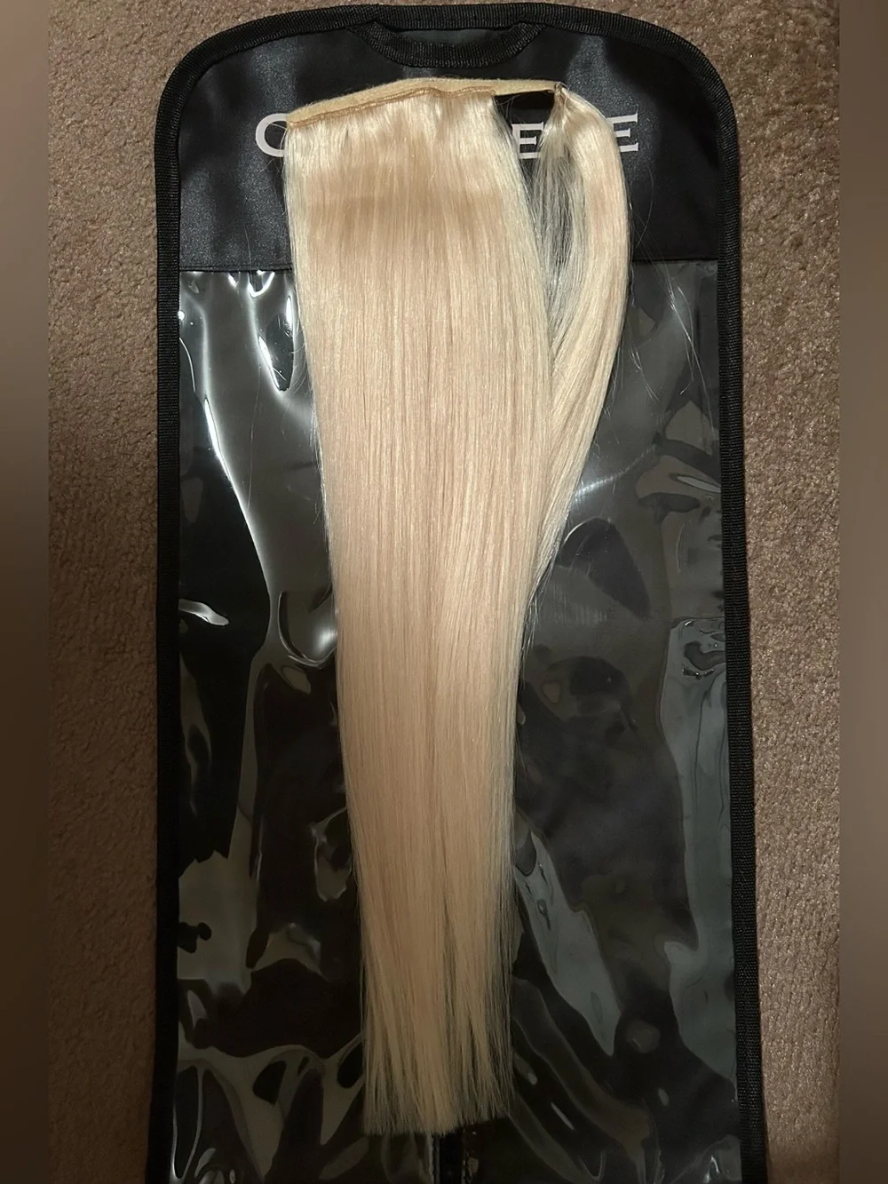 NWOT Cashmere Hair 20” Human Hair Ponytail in Lightest Blonde